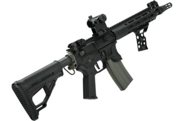 Image of EMG Sharps Bros Jack Licensed Full Metal Advanced M4 Airsoft AEG Rifle, 10in SBR, Black, Large, M4-SB-TJ-M-BK