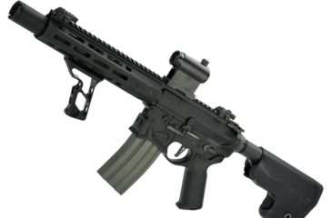 Image of EMG Sharps Bros Warthog Licensed Full Metal Advanced M4 Airsoft AEG Rifle, 10in SBR, Black, Large, M4-SB-WH-M-BK