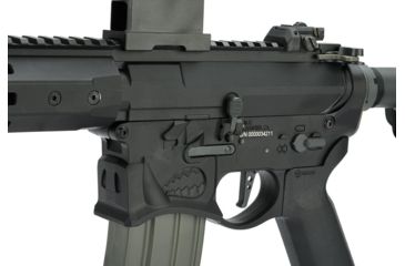 Image of EMG Sharps Bros Warthog Licensed Full Metal Advanced M4 Airsoft AEG Rifle, 10in SBR, Black, Large, M4-SB-WH-M-BK