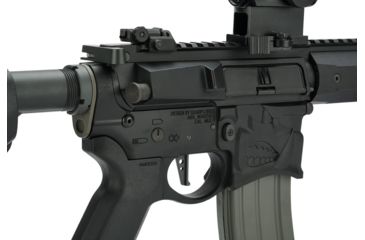 Image of EMG Sharps Bros Warthog Licensed Full Metal Advanced M4 Airsoft AEG Rifle, 10in SBR, Black, Large, M4-SB-WH-M-BK