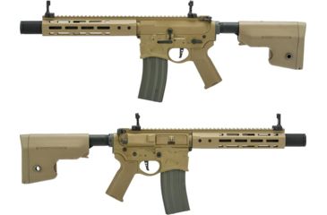 Image of EMG Sharps Bros Warthog Licensed Full Metal Advanced M4 Airsoft AEG Rifle, 10in, SBR, Tan, Large, M4-SB-WH-M-DE