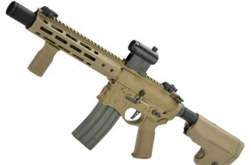 Image of EMG Sharps Bros Warthog Licensed Full Metal Advanced M4 Airsoft AEG Rifle, 10in, SBR, Tan, Large, M4-SB-WH-M-DE