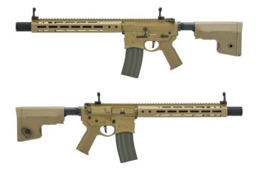 Image of EMG Sharps Bros Warthog Licensed Full Metal Advanced M4 Airsoft AEG Rifle, 15in Carbine, Tan, Large, M4-SB-WH-L-DE