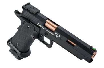 Image of EMG STI/TTI Licensed JW3 2011 Combat Master Airsoft Training Pistol, Model Green Gas, Black, Medium, TT-CM0100