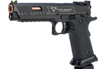 Image of EMG STI/TTI Licensed JW3 2011 Combat Master Airsoft Training Pistol, Model Green Gas, Black, Medium, TT-CM0100