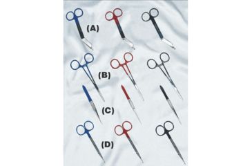 Image of EMI Colormed Kelly Forceps Red - 705