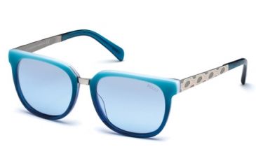 Image of Emilio Pucci EP0001 Sunglasses - Light Blue Frame Color, Gradient Blue Lens Color