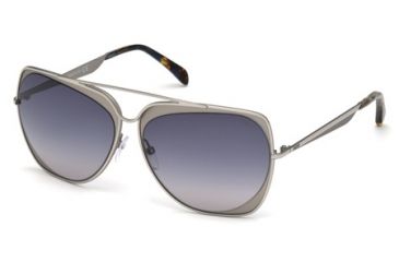 Image of Emilio Pucci EP0004 Sunglasses - Shiny Light Ruthenium Frame Color, Gradient Smoke Lens Color