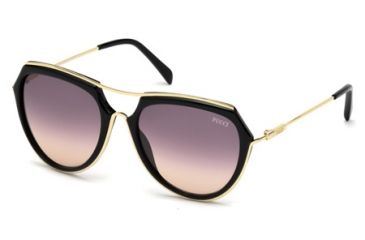 Image of Emilio Pucci EP0016 Sunglasses - Shiny Black Frame Color