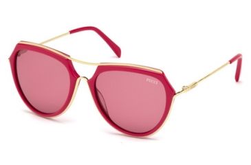 Image of Emilio Pucci EP0016 Sunglasses - Shiny Fuxia Frame Color