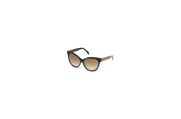 Image of Emilio Pucci EP0024 Sunglasses - Havana Frame Color, Gradient Brown Lens Color