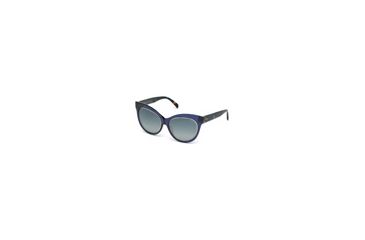 Image of Emilio Pucci EP0024 Sunglasses - Shiny Blue Frame Color, Gradient Blue Lens Color