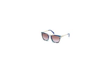 Image of Emilio Pucci EP0026 Sunglasses - Turquoise Frame Color, Gradient Lens Color