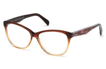Image of Emilio Pucci EP5013 Eyeglass Frames - Dark Brown Frame Color