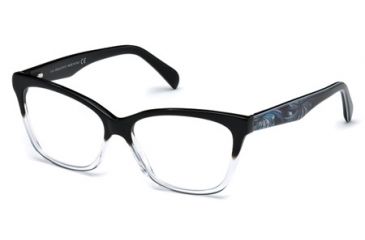 Image of Emilio Pucci EP5014 Eyeglass Frames - Black Crystal Frame Color
