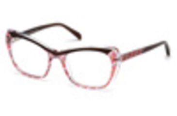 Image of Emilio Pucci EP5052 Eyeglass Frames - Dark Brown Frame Color