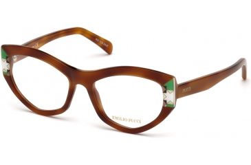Image of Emilio Pucci EP5065 Eyeglass Frames - Blonde Havana Frame Color, Blonde Havana Lens Color