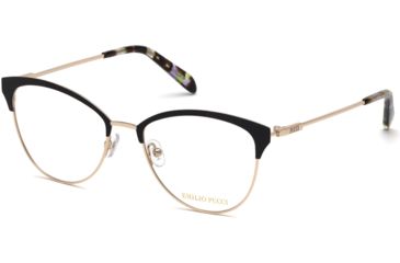 Image of Emilio Pucci EP5087 Eyeglass Frames - Black Frame Color