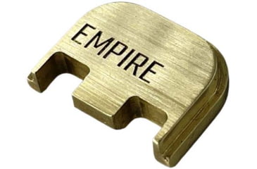 Image of Empire Backplate for Glock 9mm, .40Cal, .357Sig, Brass, EMP-GlockSTAN-21612-BRASS