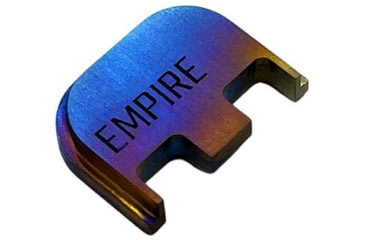 Image of Empire Backplate for Glock 9mm, .40Cal, .357Sig, Titanium, EMP-GlockSTAN-21612-TI