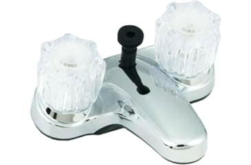Image of Empire Brass RV Non-Metallic Bathroom Faucet With Diverter And D Crystal Handles, Chrome, 4in, U-YJW73