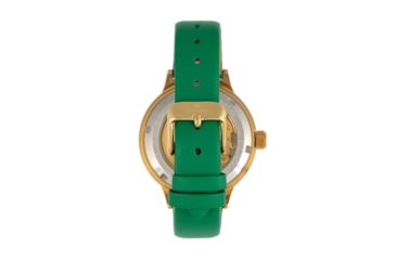 Image of Empress Alice Automatic MOP Skeleton Dial Leather-Band Watch, Green, One Size, EMPEM3203