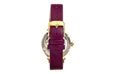 Image of Empress Alouette Automatic Semi-Skeleton Leather-Band Watch, Fuschia - Womens, EMPEM3401