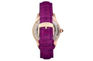 Image of Empress Augusta Automatic Mosaic Mother-of-Pearl Leather-Band Watch, Rose Gold/Fuchsia, One Size, EMPEM3505