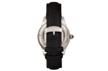 Image of Empress Augusta Automatic Mosaic Mother-of-Pearl Leather-Band Watch, Silver/Black, One Size, EMPEM3501