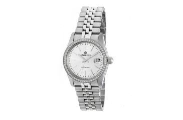 Image of Empress Constance Crystal Surround Bracelet Watch w/Date, Silver/Silver/White, Standard EMPEM1501