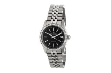 Image of Empress Constance Crystal Surround Bracelet Watch w/Date, Silver/Silver/Black, Standard EMPEM1502