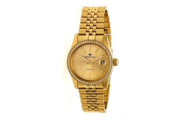 Image of Empress Constance Crystal Surround Bracelet Watch w/Date, Gold, Standard EMPEM1508