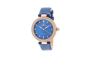 Image of Empress Louise Mother-Of-Pearl Leather-Band Watch, Blue, EMPEM2305