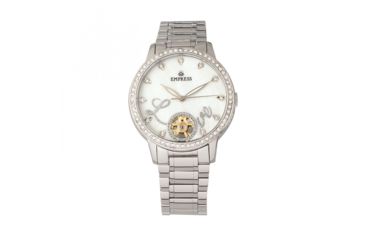 Image of Empress Quinn Semi-Skeleton Dial Bracelet Watch, Silver, EMPEM2701