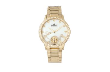 Image of Empress Quinn Semi-Skeleton Dial Bracelet Watch, Gold, EMPEM2702