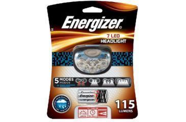 Image of Energizer 7-LED 45 Lumens Headlight with 4 Light modes, Blue 115 Lumens HD7L33AE