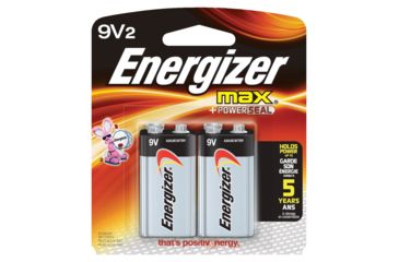 Image of Energizer Max 9V-2 Batteries, 2 Pack, ENR-522BP-2