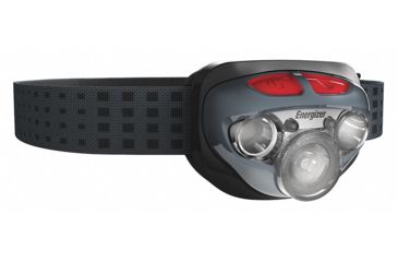 Image of Energizer Vision Hd+ Focus Headlamp, Grey/Red, Grey/Red, ENR-25231