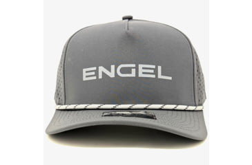 Image of Engel Coolers Engel 1010 Performance Trucker Cap, Grey with White Logo, CAP-1010-DG
