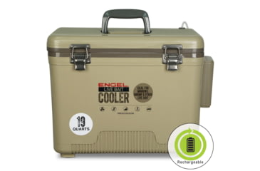 Image of Engel Coolers Engel 19Qt Live bait Pro Cooler with AP3 Rechargeable Aerator &amp; Stainless Hardware, LBC19S-PRO