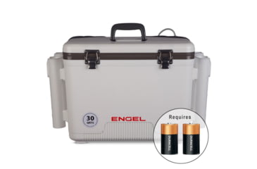 Image of Engel Coolers Original 30 Quart Live Bait Drybox/Cooler with Rod Holders, LBC30-RH