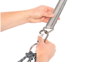 Image of Eno Apollo Hammock Suspension System Straps, Grey/Charcoal, One Size, ASP001