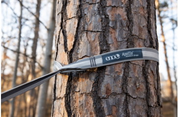 Image of Eno Apollo Hammock Suspension System Straps, Grey/Charcoal, One Size, ASP001