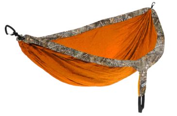 Image of Eno Doublenest Camo Hammock, Realtree Edge/Orange CX142