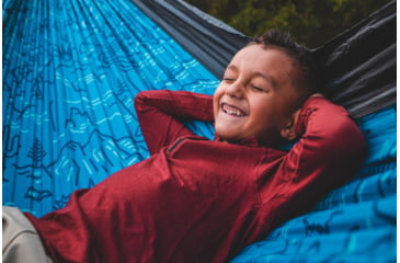 Image of Eno DoubleNest Print Giving Back Hammocks, Outside NPF/Charcoal, One Size, Z-NPF-DNP