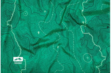 Image of Eno DoubleNest Print Giving Back Hammocks, Topo PCT/Teal, One Size, Z-PCT-DNP
