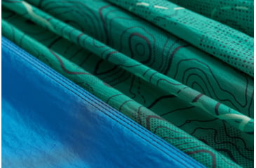 Image of Eno DoubleNest Print Giving Back Hammocks, Topo PCT/Teal, One Size, Z-PCT-DNP