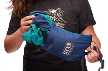 Image of Eno DoubleNest Print Giving Back Hammocks, Topo PCT/Teal, One Size, Z-PCT-DNP