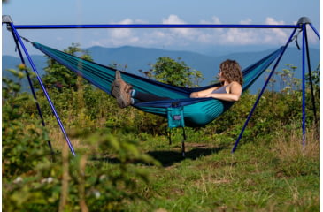 Image of Eno Single Nest Hammock, Seafoam/Navy, One Size, SN001