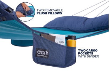 Image of Eno SuperNest SL Hammock, Coastal Blue, SUPSL-1